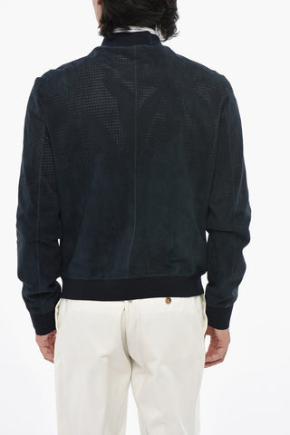 Perforated Suede Jacket