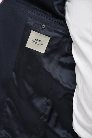 CC COLLECTION Abito in Lana Vergine con Tasche ad Aletta