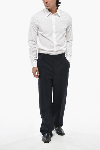 Pantaloni Eleganti In Misto Lana 