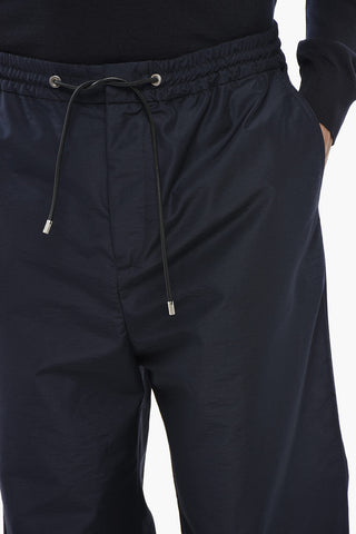 Pantaloni In Misto Lana Con Coulisse