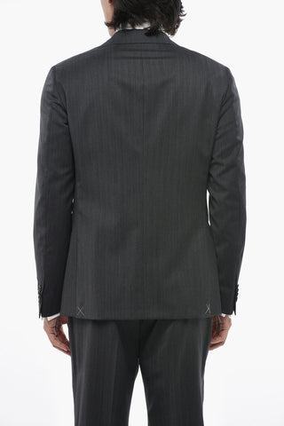 CC COLLECTION Abito in Lana Vergine con Rever Classico
