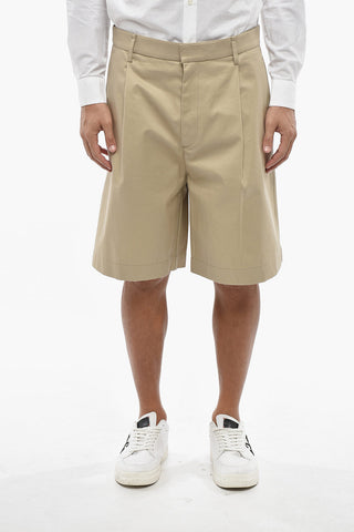 Shorts In Cotone DANNY A Vita Alta Con Pinces