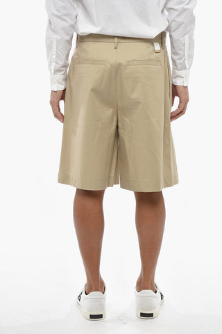 Shorts In Cotone DANNY A Vita Alta Con Pinces
