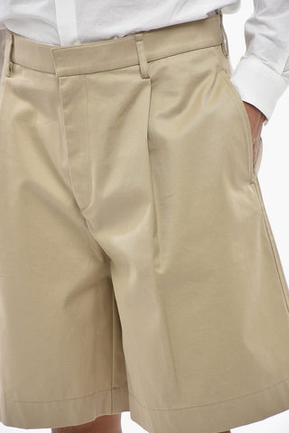 Shorts In Cotone DANNY A Vita Alta Con Pinces
