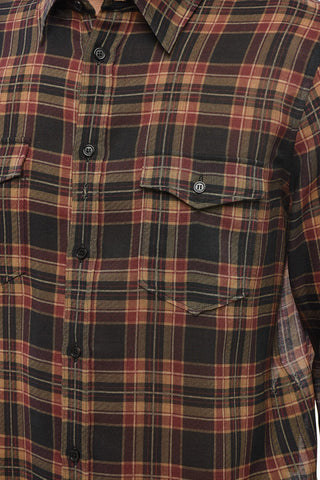 Camicia In Lana Con fantasia A Quadri