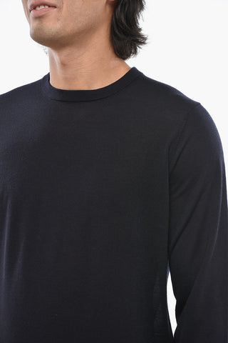CC COLLECTION Wool Crewneck Sweater in a Solid Color