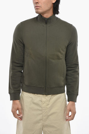 Sweatshirt Aus Gebürsteter Baumwolle Mit Reißverschluss