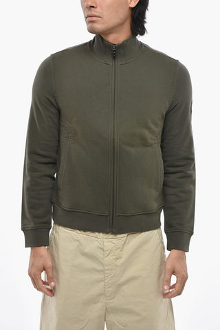 Sweatshirt Aus Gebürsteter Baumwolle Mit Reißverschluss