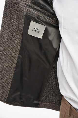 CC COLLECTION 버진 울 블레이저, 패치 포켓과 클래식 라펠