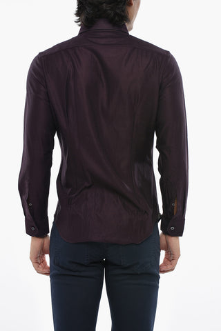 Slim-Fit Hemd aus leichter Baumwolle mit Kentkragen