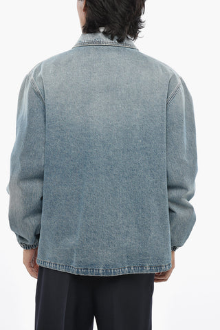 Overshirt In denim JOE Con Coulisse Sul Fondo
