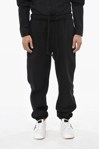 Joggers in Cotone Garzato a Tinta Unita 