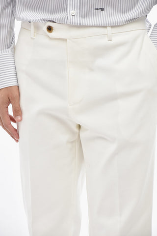 Chino Pants CONTEMPORARY FIT In Cotton Twill With Cuffed Hem