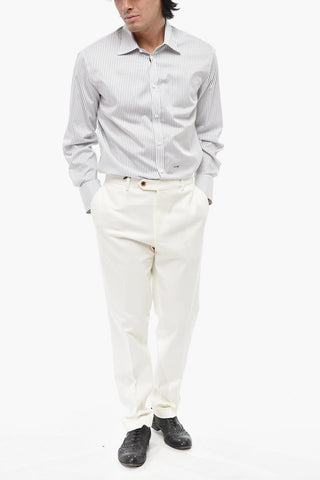 Chino Pants CONTEMPORARY FIT In Cotton Twill With Cuffed Hem