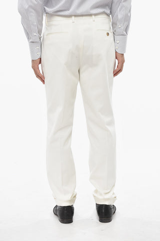 Chino Pants CONTEMPORARY FIT In Cotton Twill With Cuffed Hem