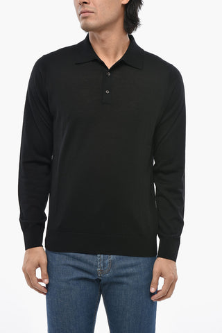 CC COLLECTION Einfarbiger Wollpullover mit Rollkragen