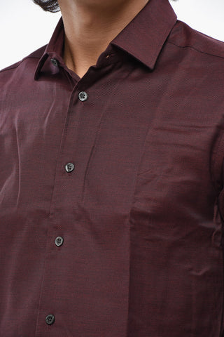 Oxford Cotton Shirt with French Collar