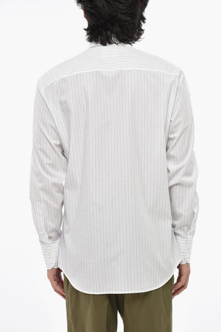 Striped Cotton Poplin Shirt RELAX DAN UBALDO with Printed Logo