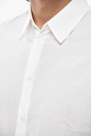 Cotton Shirt with Printed Logo