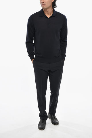 CC COLLECTION 울 폴로 칼라 스웨터