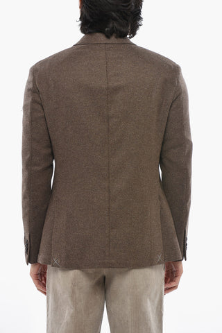 CC COLLECTION Blazer in Misto Lana con Tasche a Toppa e Rever Classico