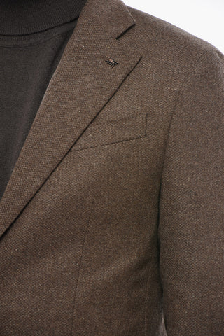 CC COLLECTION Blazer in Misto Lana con Tasche a Toppa e Rever Classico