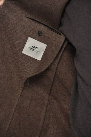 CC COLLECTION Blazer in Misto Lana con Tasche a Toppa e Rever Classico