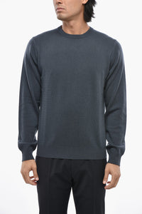 CC COLLECTION Wool and Cashmere Crewneck Sweater
