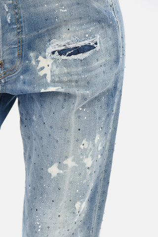 Jeans Slim Fit 642 Mit Strass 16 cm