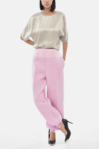 Casual Cashmere Trousers with Technical Fabric Inserts