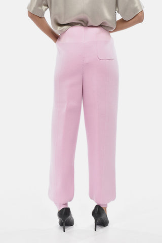 Casual Cashmere Trousers with Technical Fabric Inserts