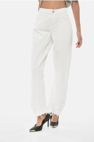 Jeans Straight-Leg Mit Heller Waschung Und Ausgefranstem Saum 20cm