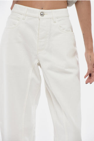 Jeans Straight-Leg Mit Heller Waschung Und Ausgefranstem Saum 20cm
