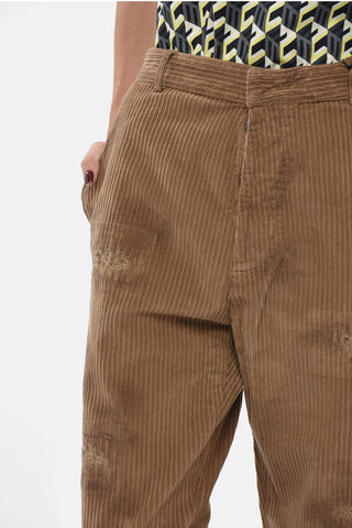 Hose Aus Cord Mit Distressed-Effekt