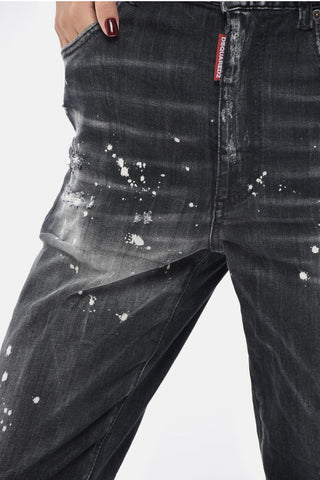 High-Waist Jeans TWIGGY With Distressed Effect 14 cm