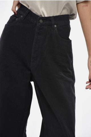 Jeans Regular Fit a Lavaggio Scuro 25cm