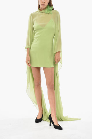 Vestito Caftano in Crepe di Seta con Sottoveste 