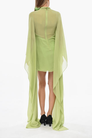 Vestito Caftano in Crepe di Seta con Sottoveste 