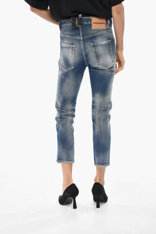 진 COOL GIRL CROPPED 스톤 워시 15cm