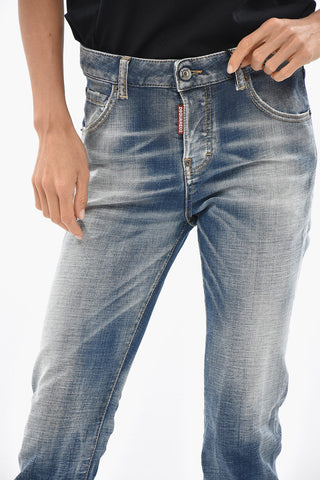진 COOL GIRL CROPPED 스톤 워시 15cm