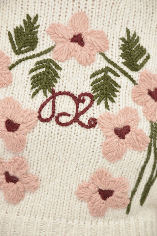 스웨터 JACQUARD 플로럴 패턴