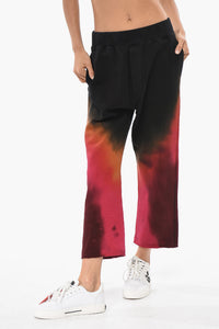 Tie-Dye-Jogger Mit Raw-Cut-Saum