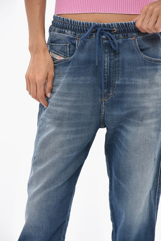 Jogg Jeans 2041 D-FAYZA in Denim Stretch con Elastico in Vita 14cm