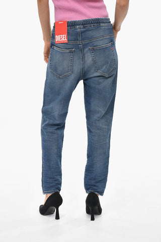 Jogg Jeans 2041 D-FAYZA in Denim Stretch con Elastico in Vita 14cm