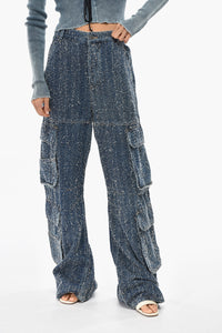 Cargo Jeans Wide Leg D-SIRE Vintage Effect 33cm