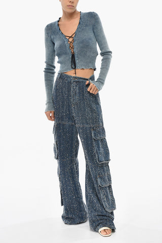 Cargo Jeans Wide Leg D-SIRE Vintage Effect 33cm