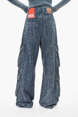Cargo Jeans Wide Leg D-SIRE Vintage Effect 33cm