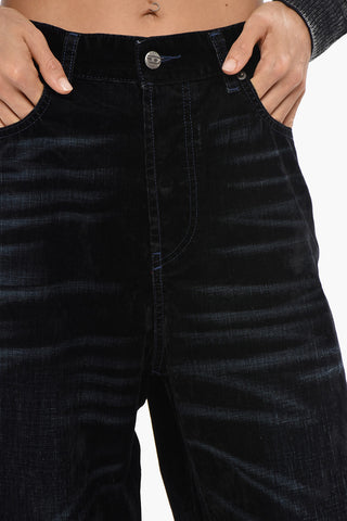 Jeans 1996 D-SIRE Relaxed Fit Wide Leg with Velvety Finish 31cm L.32