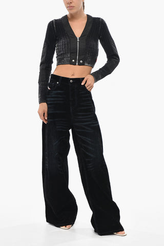 Jeans 1996 D-SIRE Relaxed Fit Wide Leg with Velvety Finish 31cm L.32