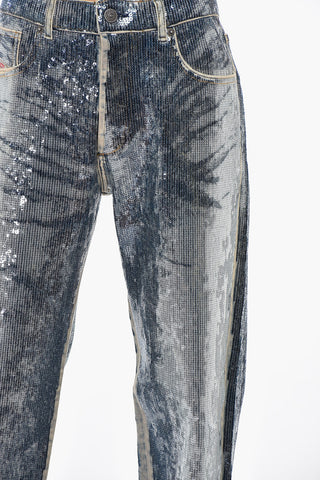 Sequin Pants Loose Fit D-ARK-S5